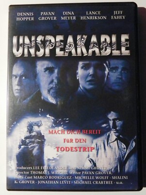 Unspeakable - Mach dich bereit für den Todestrip - MiB DVD FSK18 Rarität