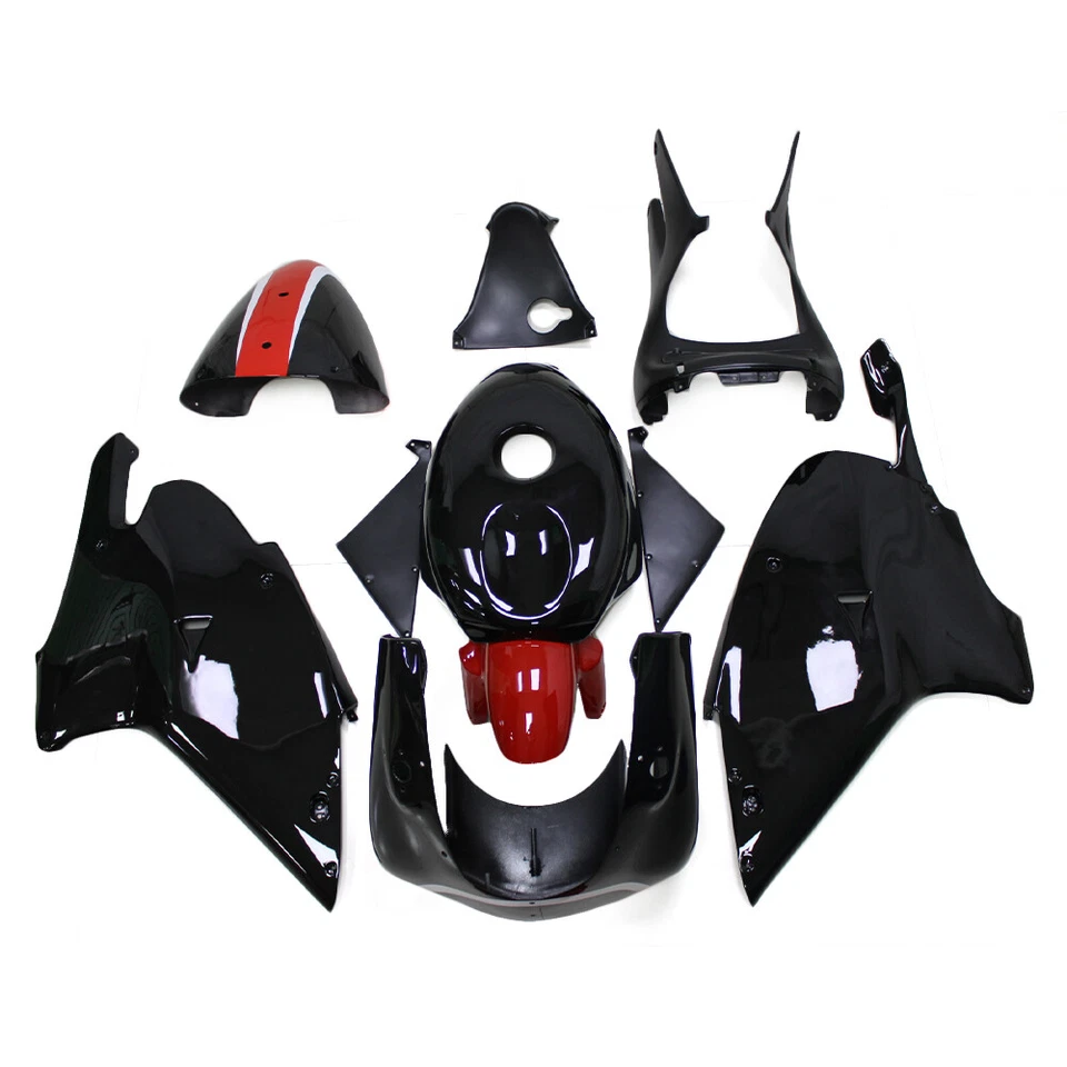 Black Red ABS Plastic Fairing Kit for 1998-2004 Aprilia RS250 Injection Bodywork - Image 2 of 4
