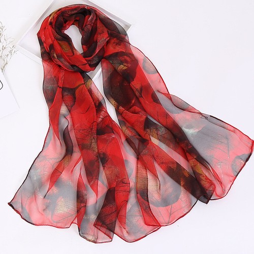 Thin Section Silk Scarf Sunscreen Silk Scarf Gifts For Women Comfortable ♬ - Picture 10 of 25