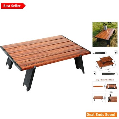 Compact Folding Camping Table with Carry Bag   Ideal for Beach & Outdoors