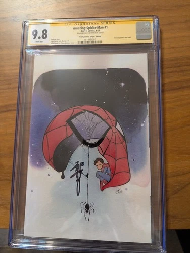 Amazing Spider-Man #1 Peach Momoko Fanexpo Denver Virgin Trinity SIGNED CGC 9.8!