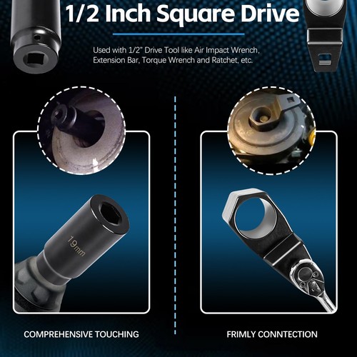 For Honda Crank Pulley Tool 19mm Harmonic Balancer Socket & 50mm Crankshaft C... - Picture 7 of 8