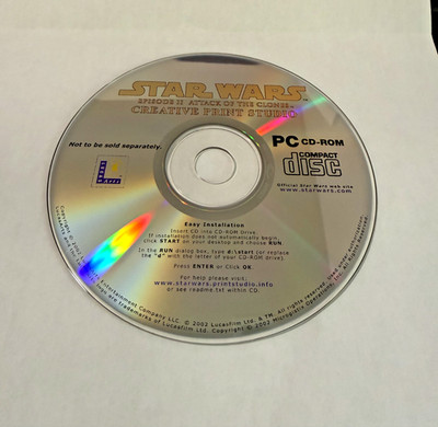 Star Wars Episode II Attack of the Clones PC CD-ROM Game 2002