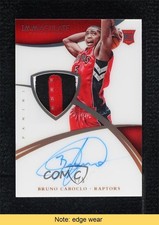 2014 Immaculate Rookie Jersey Number 5/5 Bruno Caboclo #112 Patch Auto READ tq4