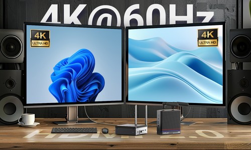 MINIX Z300 Fanless Mini PC, Intel N300 16GB 512GB SSD Win 11 WiFI6 Desktop 4K HD - Picture 16 of 17