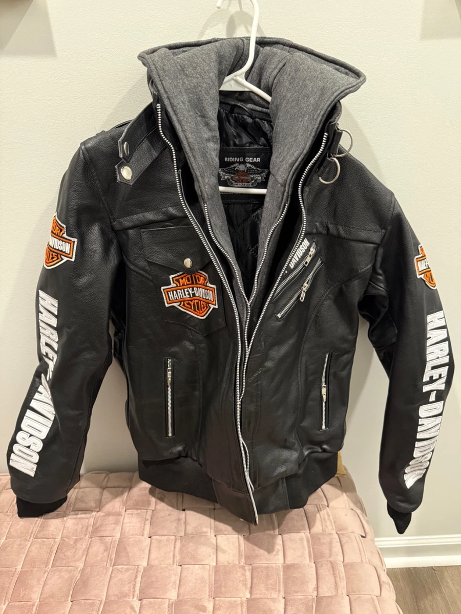 harley davidson leather racing jacket products for sale | eBay