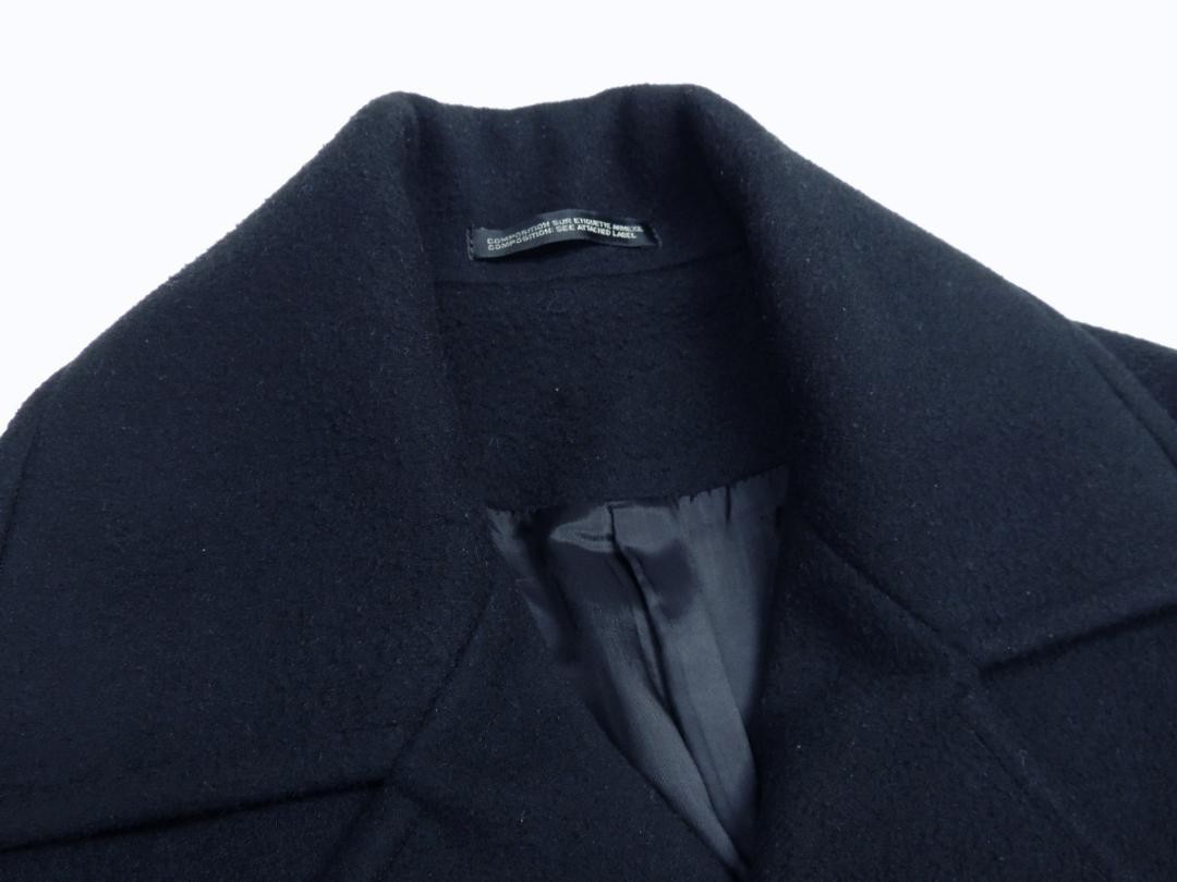 ジャケット・アウター Y's / double long chester coat Y'S Nylon Blend Wool Double Chester Long Coat 1 Black | eBay