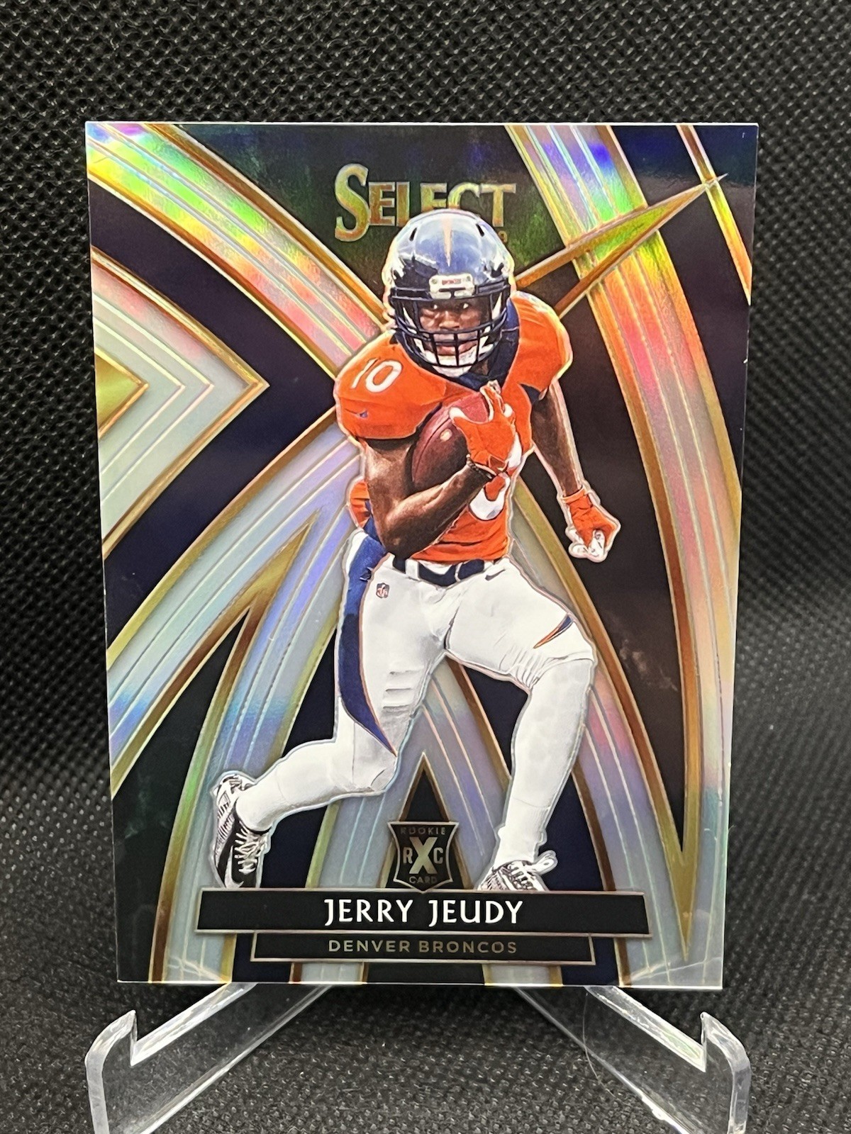 2019 Select Jerry Jeudy 2020 XRC Prizm Redemption RC SP #312 Broncos