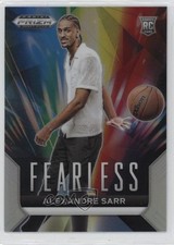 2024-25 Panini Prizm Draft Picks Fearless Silver Prizm Alexandre Sarr #16 1q3