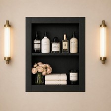 14x24 Recessed Medicine Cabinet Medicine Cabinet No Mirror with 3-Tiers Shelves