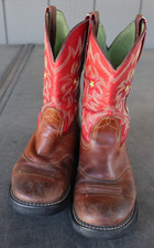 Bottes Western Femme Ariat Sassy Wichita Marron Et Rouge US 6 (36,5) - Occasion Propres