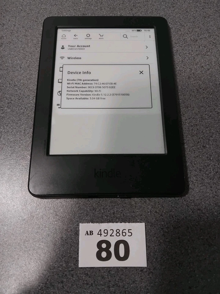 Amazon Kindle - 7th Generation - WP63GW - No Ads - Image 4 of 4
