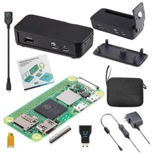 Raspberry Pi Zero 2 W Basic Starter Kit - Multi-use Case & Essential Accessories