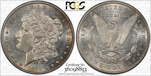 1895-S $1 PCGS AU58 Morgan Silver Dollar 36098853