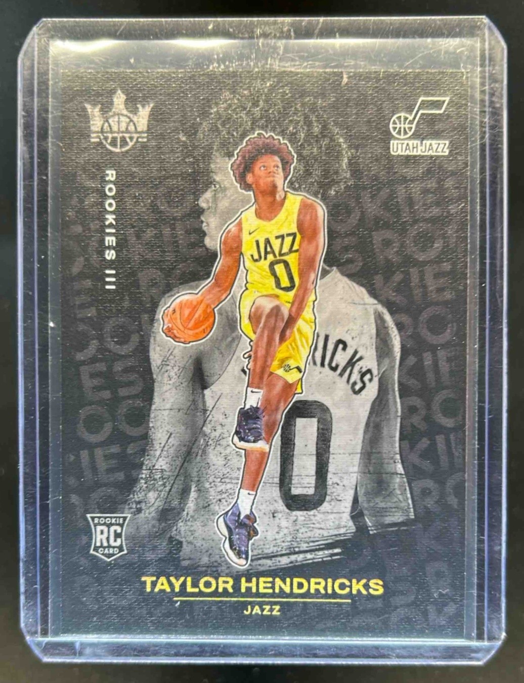2023-24 Panini Court Kings Taylor Hendricks RC Rookie Tier Three #140 Jazz