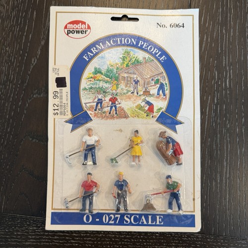 Figuras Modelo Power 6064 O - 127 Farm People (Pack de 6) Nuevas Precintadas en Tarjeta | Condition: New