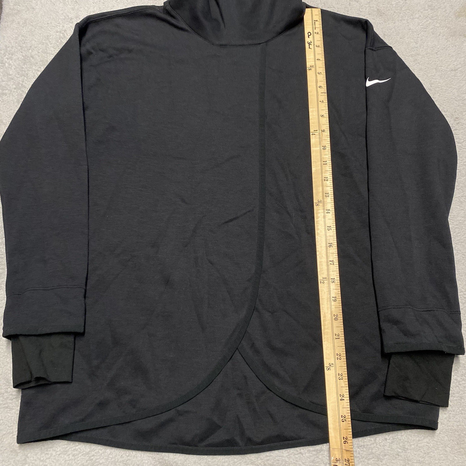 Nike Pullover Maternity Split Front XS Black Turt… - image 2