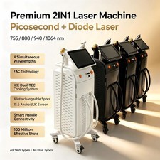 FREE SHIP 755/808/1064/940nm Diode Laser Hair Removal Pico Tattoo Removal salon