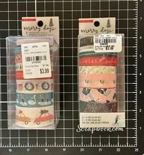 Crate Paper MERRY DAYS Washi Tape Christmas LOT of 2 Packages