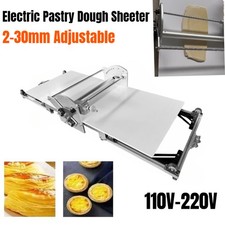 Electric Pastry Dough Sheeter Dough Roller Croissant Dough Press Machine 2-30mm