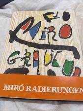Miro Radierungen Hardcover With Three Original Prints Vol 1 1928-1960 Framable