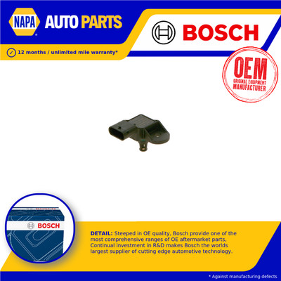 Boost Pressure Sensor fits BMW 114 F20, F21 1.6 12 to 15 N13B16A Genuine Bosch