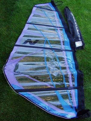 NORTHWAVE  Surflite Classic 3.2 Windsurfing SAIL Blue/Purple/Black/Clear w/ Bag