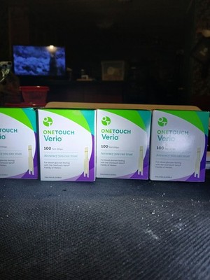 4 OneTouch Verio Glucose Blood Test Strips - 100 Count