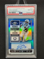 2023 CONTENDERS OPTIC JOSH DOWNS ROOKIE TICKET AUTO TEAL /99 PSA 10 GEM MINT