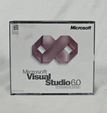 Microsoft Visual Studio 6.0 Professional Edition  (3) CDs,  w cd key