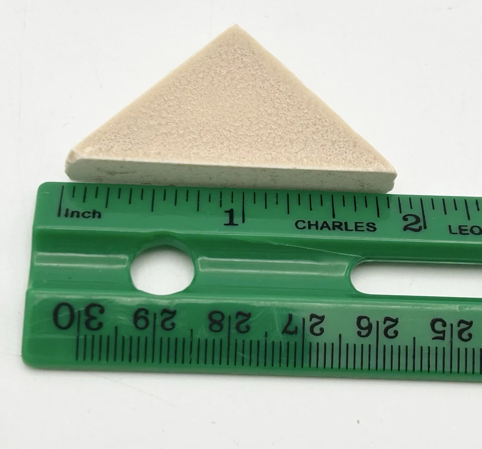 6 件 米色棕褐色三角陶瓷瓷砖晶体 美国奥林马赛克 MCM 出品 — 第 4/4 张图片