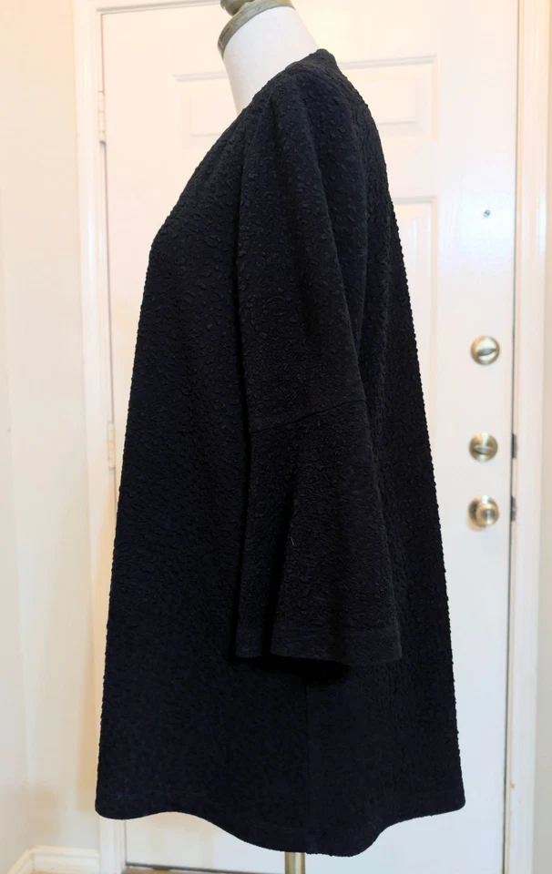 Chaqueta Joseph Ribkoff Negra Talla 10 Rojo y Azul Estampado Floral Abstracto Foto 3 de 4