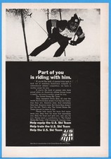 1970 United States Ski Team Squaw Valley Part of you is riding with him photo Ad