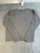Wild Fable Sweater Womens XL Gray Cable Knit Crewneck Pullover Soft