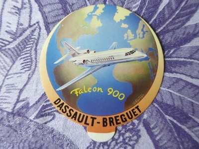 AUTOCOLLANT STICKER AVION DASSAULT BREGUET AVIATION FALCON 900 BUSINESS JET