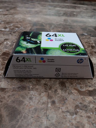 Cartucho de tinta de alto rendimiento HP 64XL tricolor caducidad: 02/2021 - Imagen 2 de 3