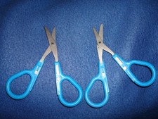 2-Pcs Unique Embroidery Craft Scissors with One Hook Blade -Sewing Thread Cutter