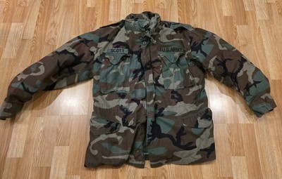 US Military Army M65 Field Jacket M-65 Coat Medium Regular 1982 Alpha Industries