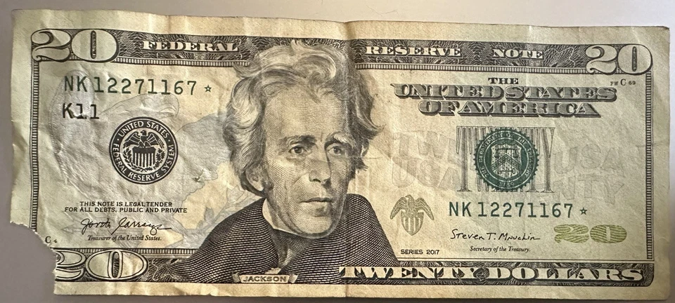 LOT 20 “STAR NOTE” BILLS $164 FACE VALUE $100 $20 $10 $5 $1 CIRCULATED 2009-21 - Image 3 of 3