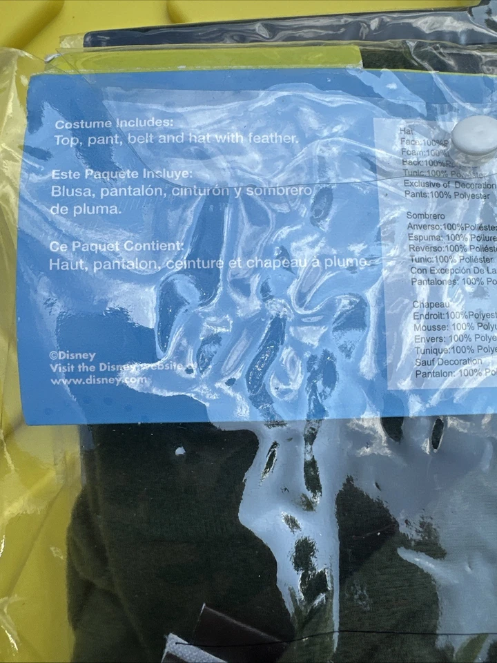 Peter Pan Costume Robin Hood Officially Licensed Disney Adult Costume XL 42-46 - Image 4 of 4