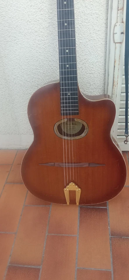 Guitare Jazz Manouche Gypsy guitar Henri Miller Maître luthier à Poussay Vosges - Photo 2/4