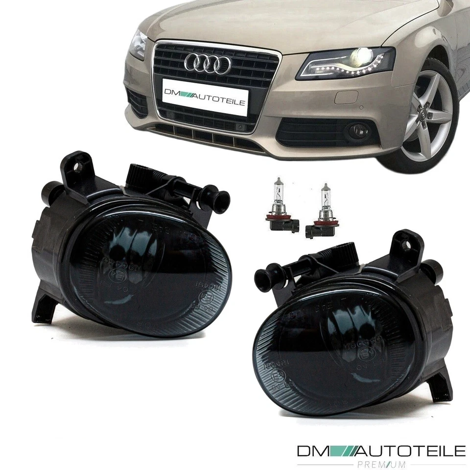 Set fendinebbia H11 Smoke adatto per Audi A5 8T A4 B8 A6 4G Q3 VW Passat CC - Immagine 2 di 4