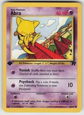 Pokemon Abra Common 1st Edition Team Rocket 49/82 NM