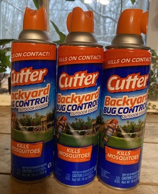 Cutter 95704 Backyard Bug Control Insect Repellent  Aerosol 16 oz 3 Pack