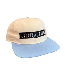 Air Jordan 11 Nike vintage SnapBack hat white blue 90s jumpman wool blend