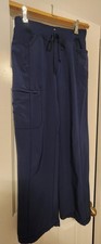 Navy Blue Cherokee Women's Scrub Pants - Size SMALL Petite 