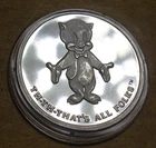 1 oz .999 Silver Round - Porky Pig Happy Birthday Bugs Rarities Mint COA