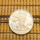 .999 Fine .25 oz Walking Liberty Design Silver Round