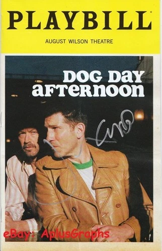 DOG DAY AFTERNOON PLAYBILL... Jon Bernthal and Ebon Moss-Bachrach - SIGNED