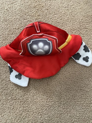 Rubie's Paw Patrol Marshall Firefighter Costume Hat Kids Red Dalmatian Ears 2015